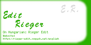 edit rieger business card